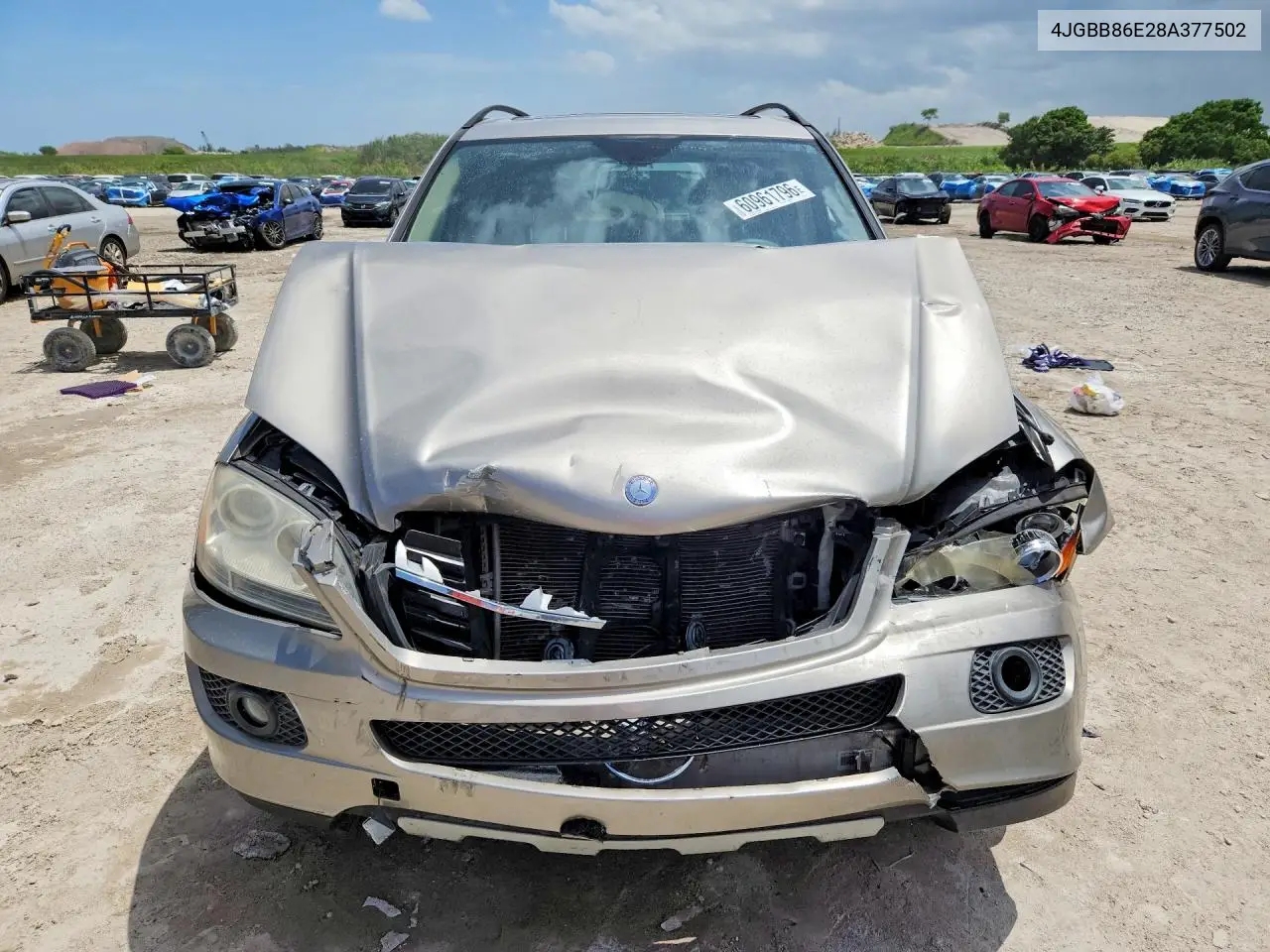2008 Mercedes-Benz Ml 350 VIN: 4JGBB86E28A377502 Lot: 60961796
