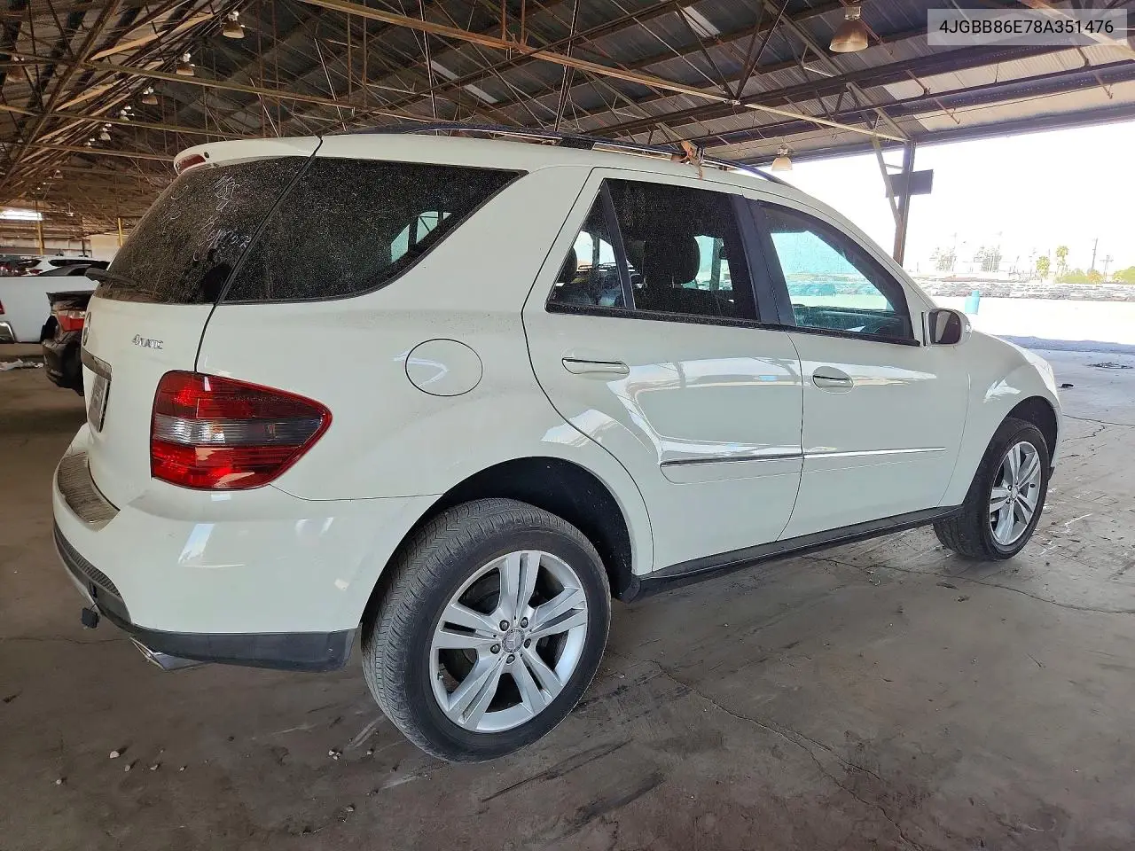 2008 Mercedes-Benz Ml 350 VIN: 4JGBB86E78A351476 Lot: 61043916