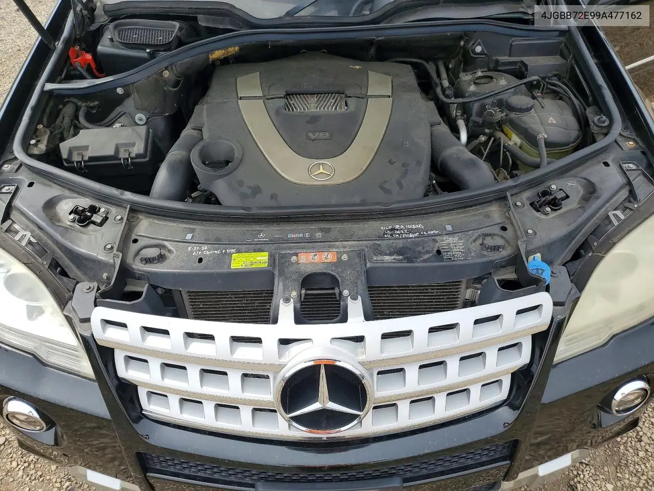 2009 Mercedes-Benz Ml 550 VIN: 4JGBB72E99A477162 Lot: 61325886