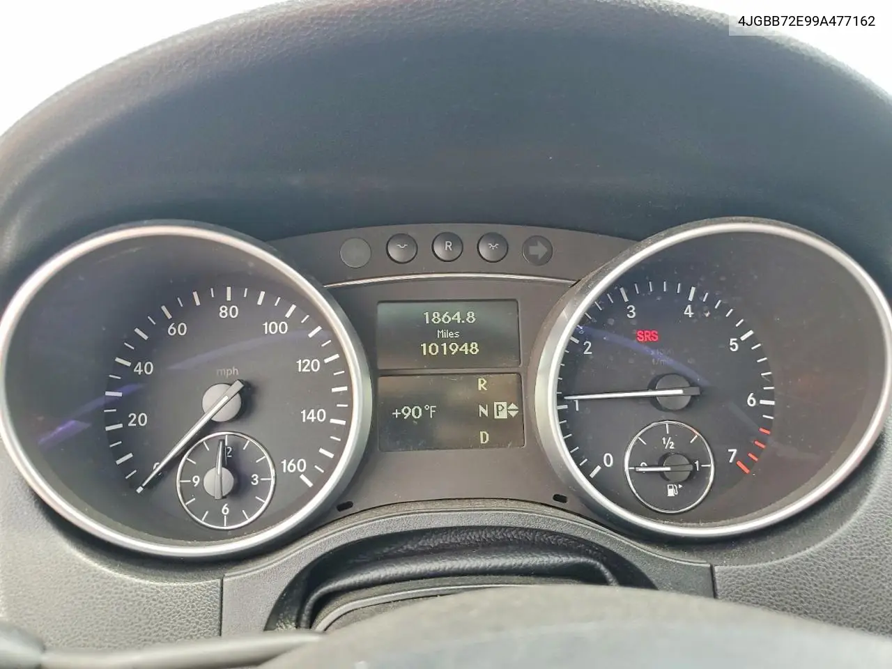 2009 Mercedes-Benz Ml 550 VIN: 4JGBB72E99A477162 Lot: 61325886