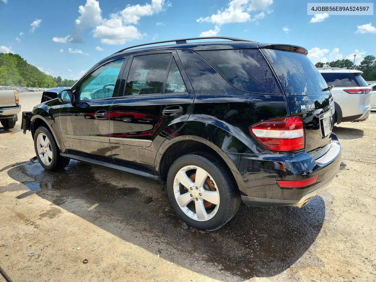2009 Mercedes-Benz Ml 350 VIN: 4JGBB56E89A524597 Lot: 85603425