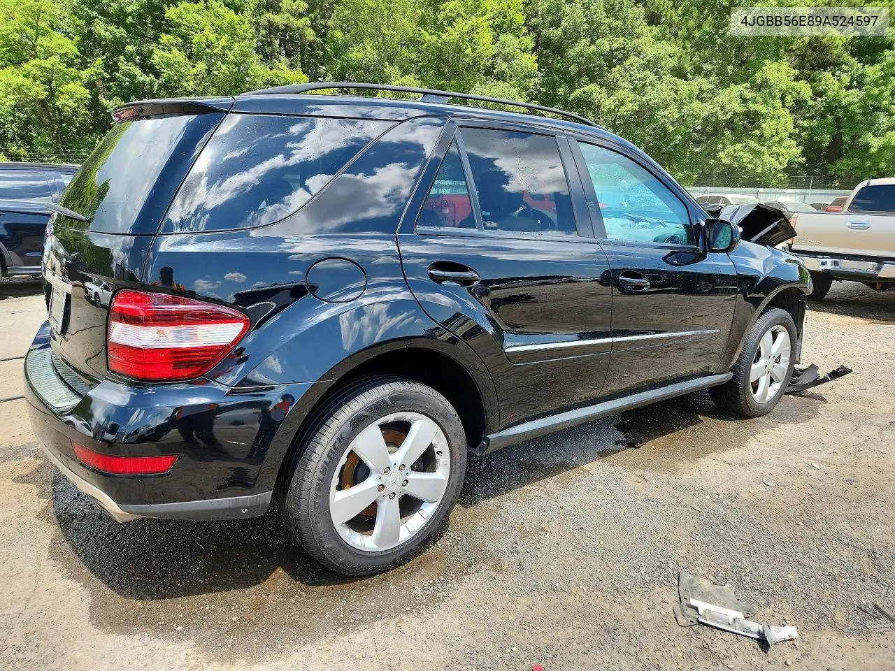 2009 Mercedes-Benz Ml 350 VIN: 4JGBB56E89A524597 Lot: 85603425