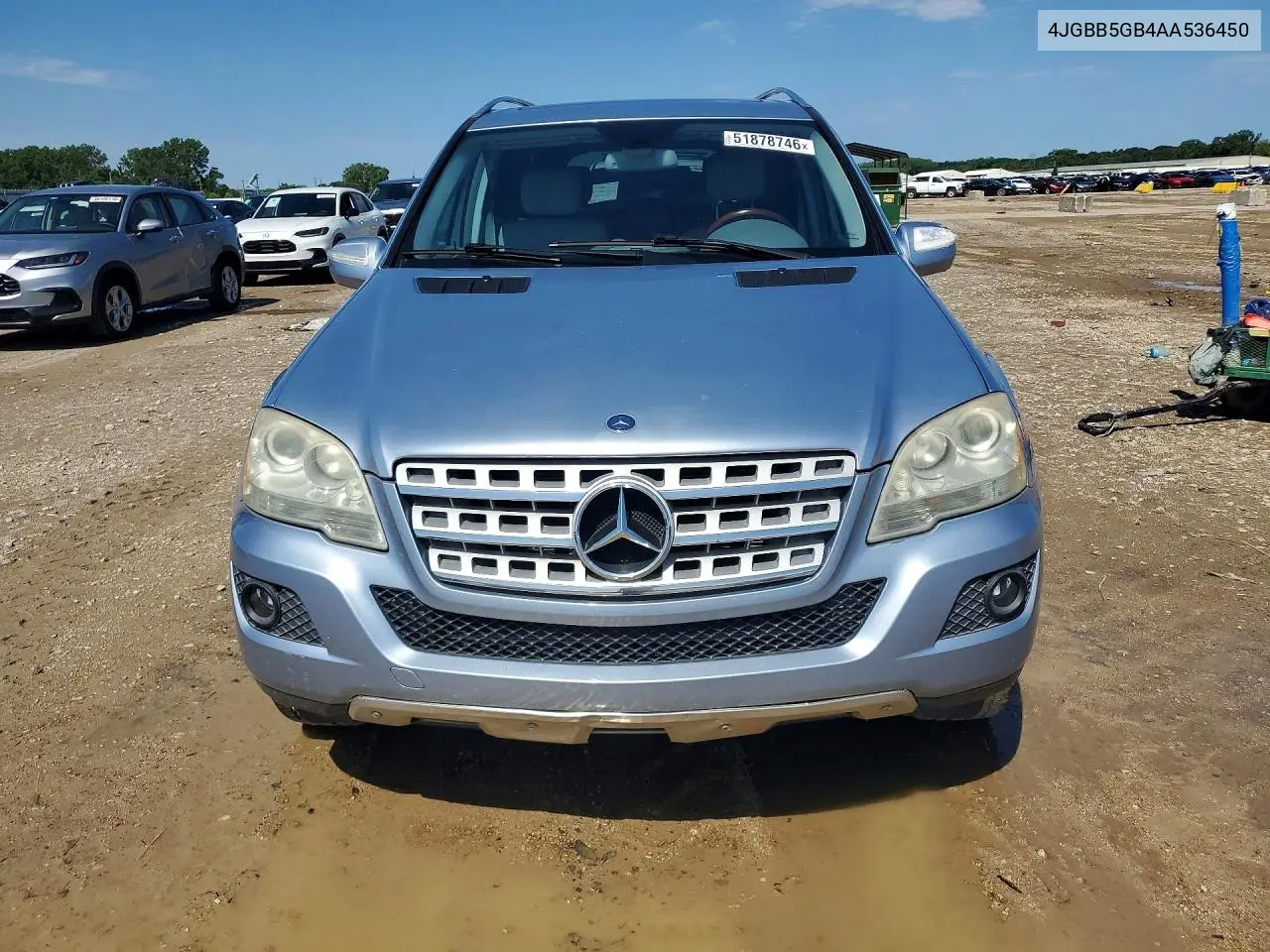 2010 Mercedes-Benz Ml 350 VIN: 4JGBB5GB4AA536450 Lot: 51878746