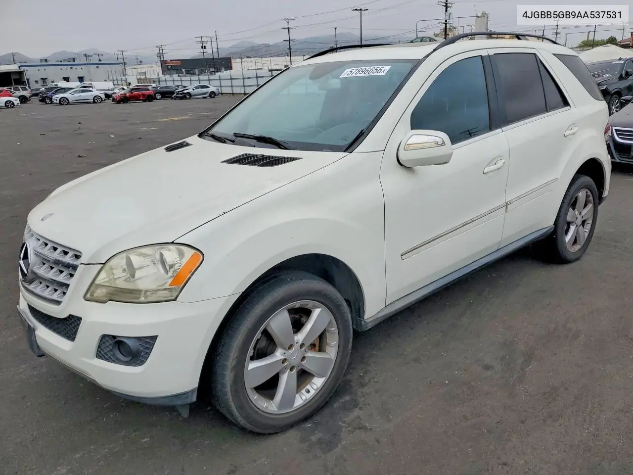 2010 Mercedes-Benz Ml 350 VIN: 4JGBB5GB9AA537531 Lot: 57896656