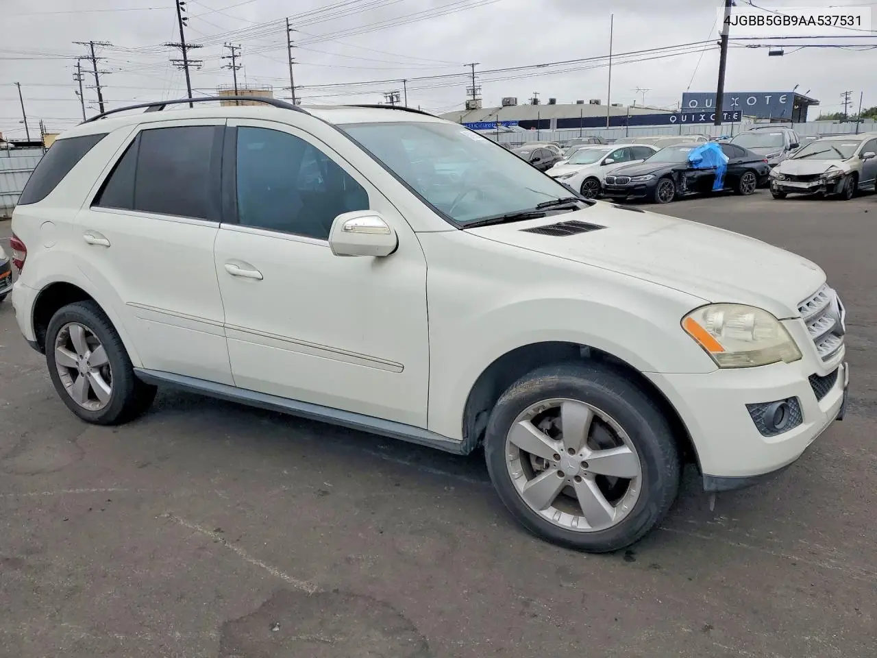 2010 Mercedes-Benz Ml 350 VIN: 4JGBB5GB9AA537531 Lot: 57896656