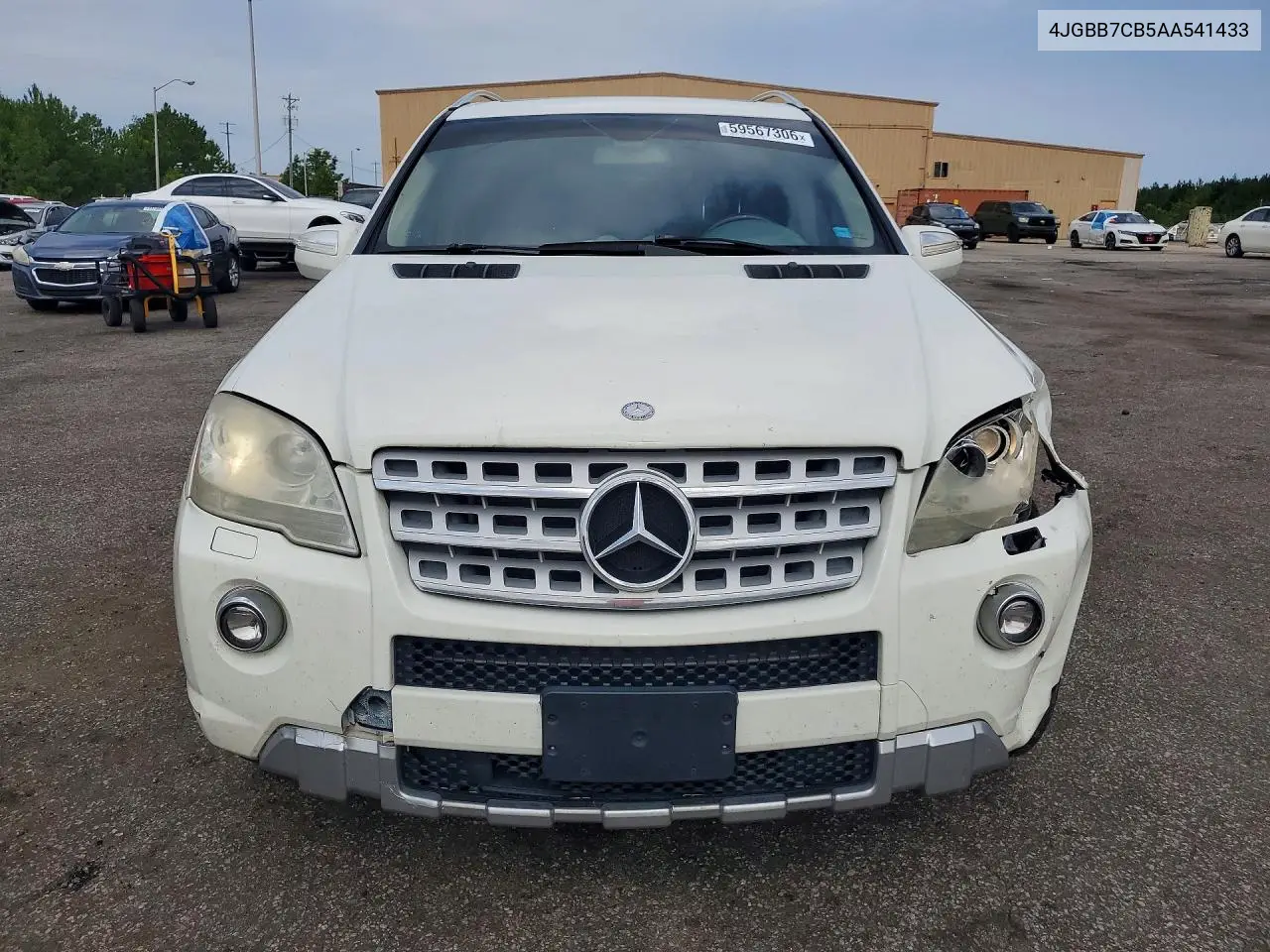 2010 Mercedes-Benz Ml 550 4Matic VIN: 4JGBB7CB5AA541433 Lot: 59567306