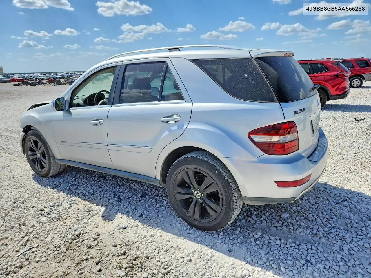2010 Mercedes-Benz Ml 350 4Matic VIN: 4JGBB8GB6AA566258 Lot: 60650066