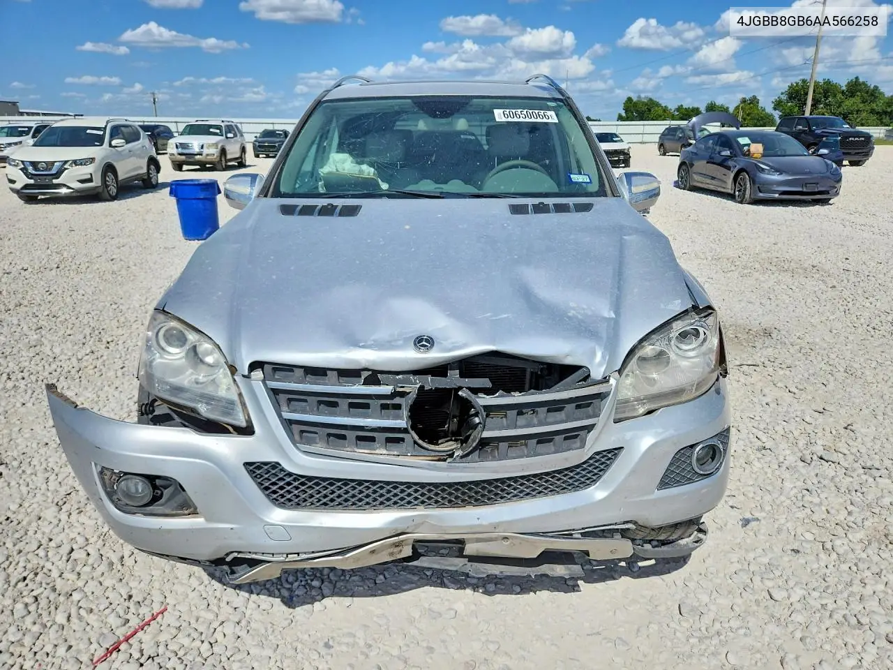 2010 Mercedes-Benz Ml 350 4Matic VIN: 4JGBB8GB6AA566258 Lot: 60650066