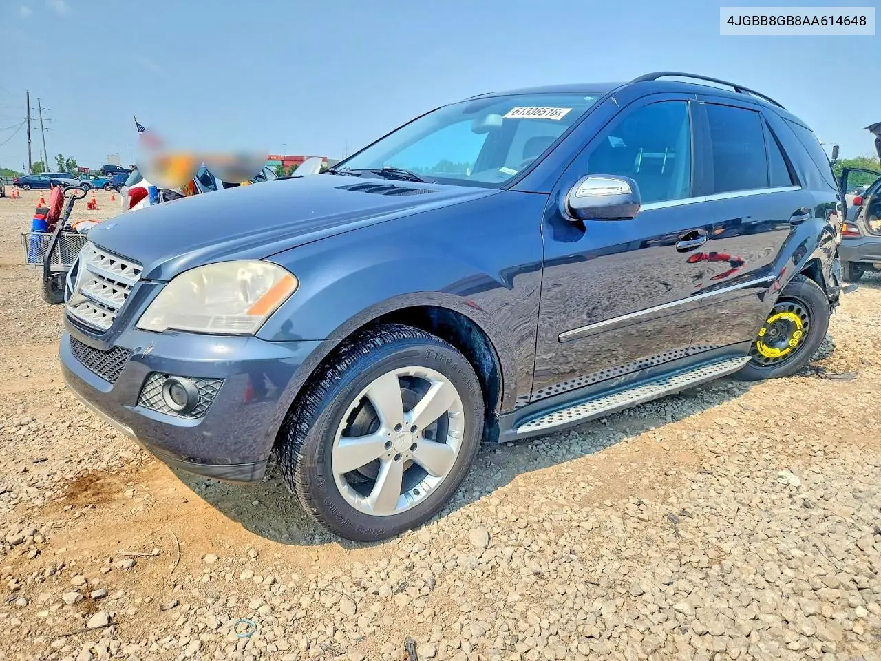 2010 Mercedes-Benz Ml 350 4Matic VIN: 4JGBB8GB8AA614648 Lot: 61336516