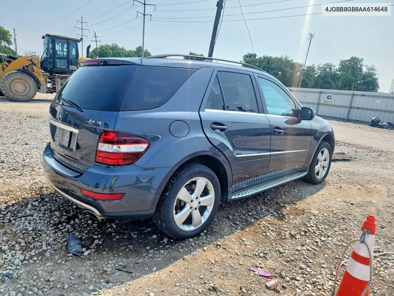 2010 Mercedes-Benz Ml 350 4Matic VIN: 4JGBB8GB8AA614648 Lot: 61336516