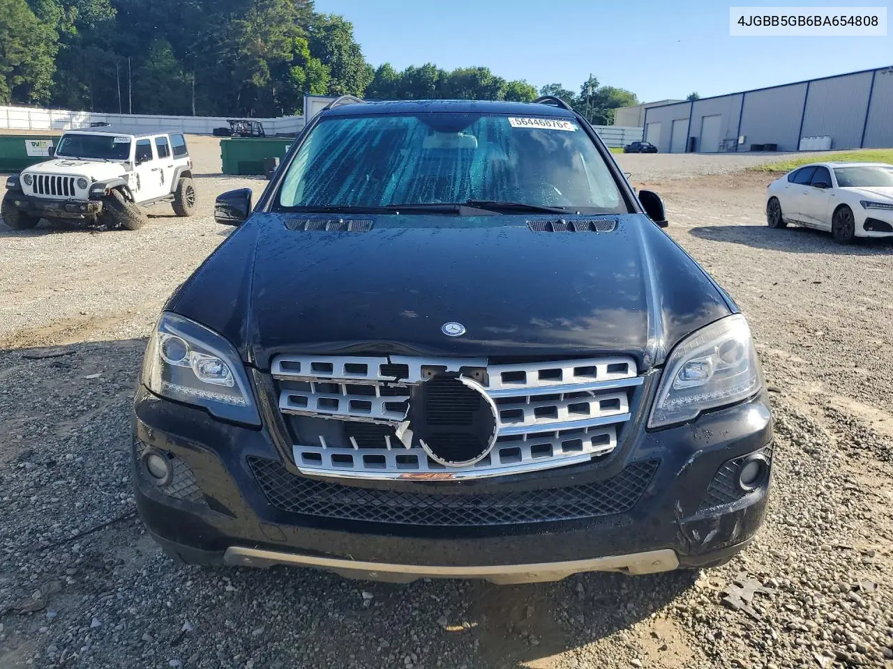 2011 Mercedes-Benz Ml 350 VIN: 4JGBB5GB6BA654808 Lot: 56446876