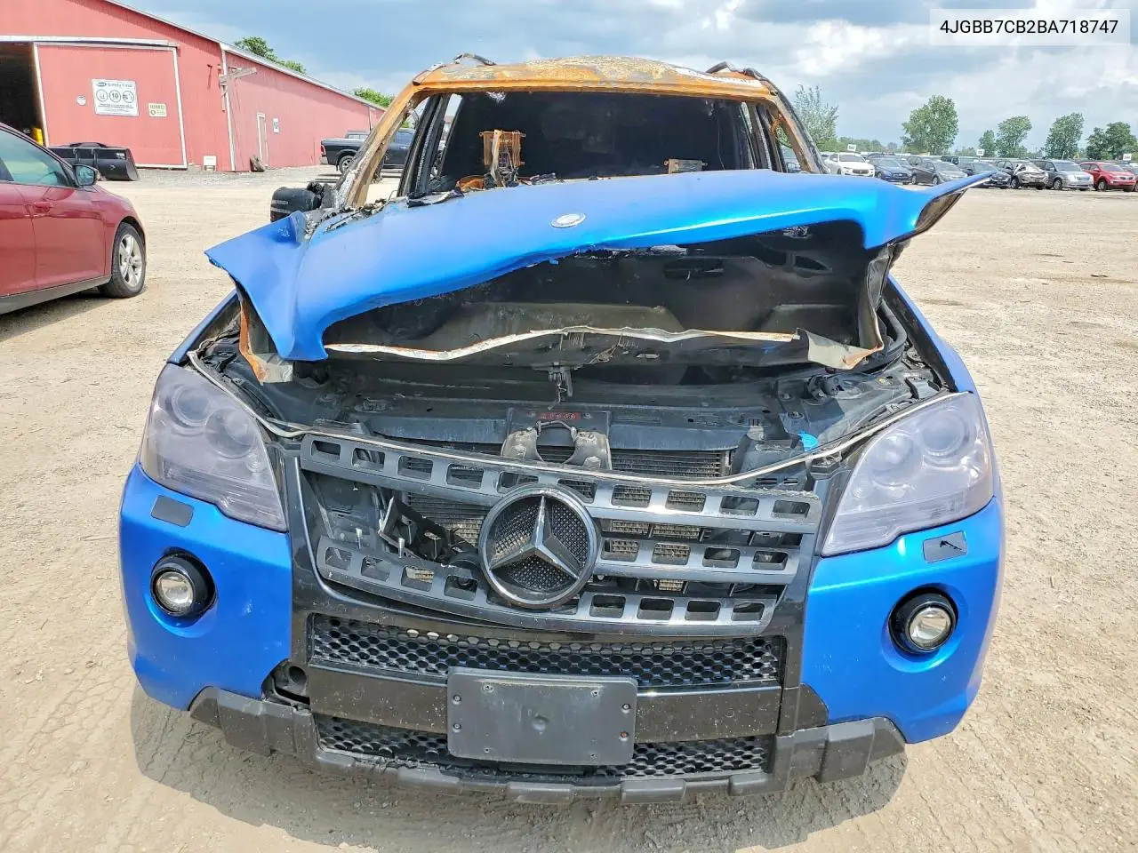 2011 Mercedes-Benz Ml 550 4Matic VIN: 4JGBB7CB2BA718747 Lot: 58268656