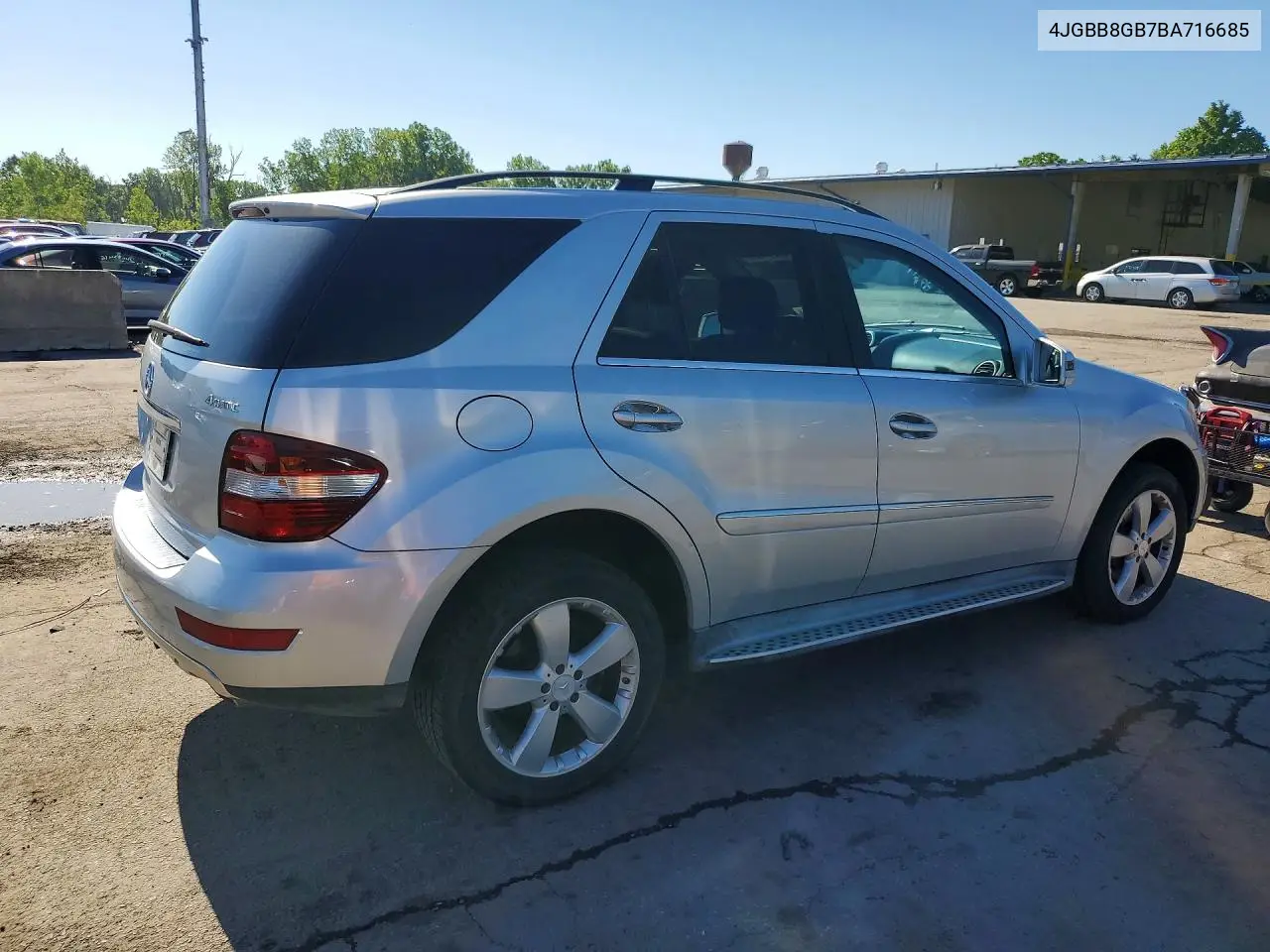2011 Mercedes-Benz Ml 350 4Matic VIN: 4JGBB8GB7BA716685 Lot: 58271806