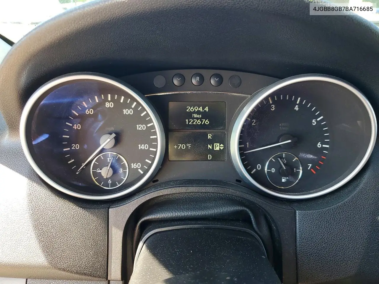 2011 Mercedes-Benz Ml 350 4Matic VIN: 4JGBB8GB7BA716685 Lot: 58271806