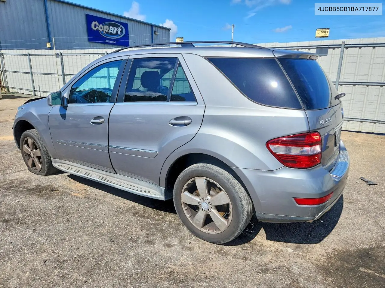 2011 Mercedes-Benz Ml 350 VIN: 4JGBB5GB1BA717877 Lot: 59747276
