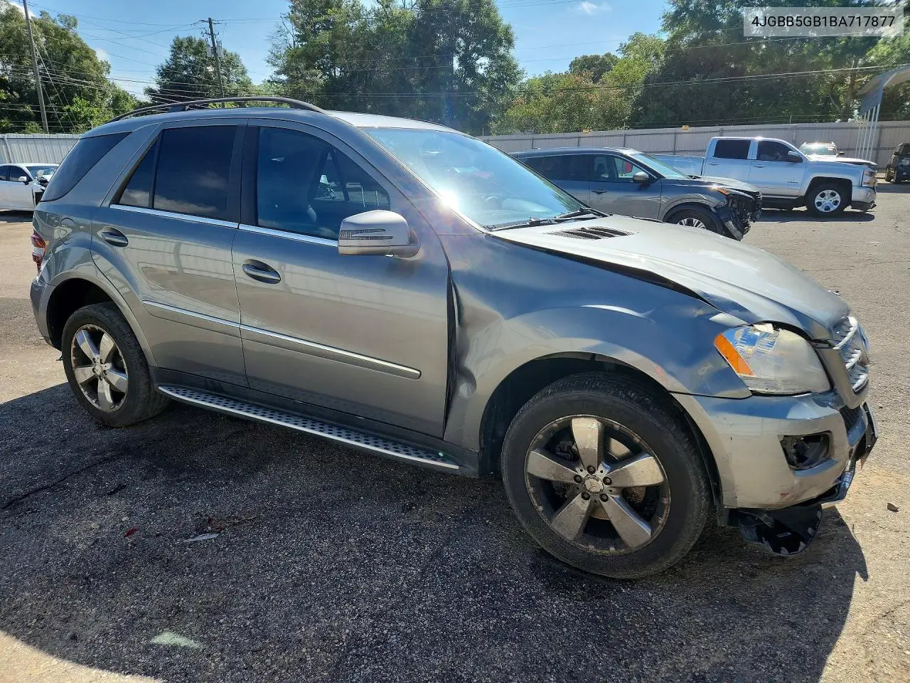 2011 Mercedes-Benz Ml 350 VIN: 4JGBB5GB1BA717877 Lot: 59747276
