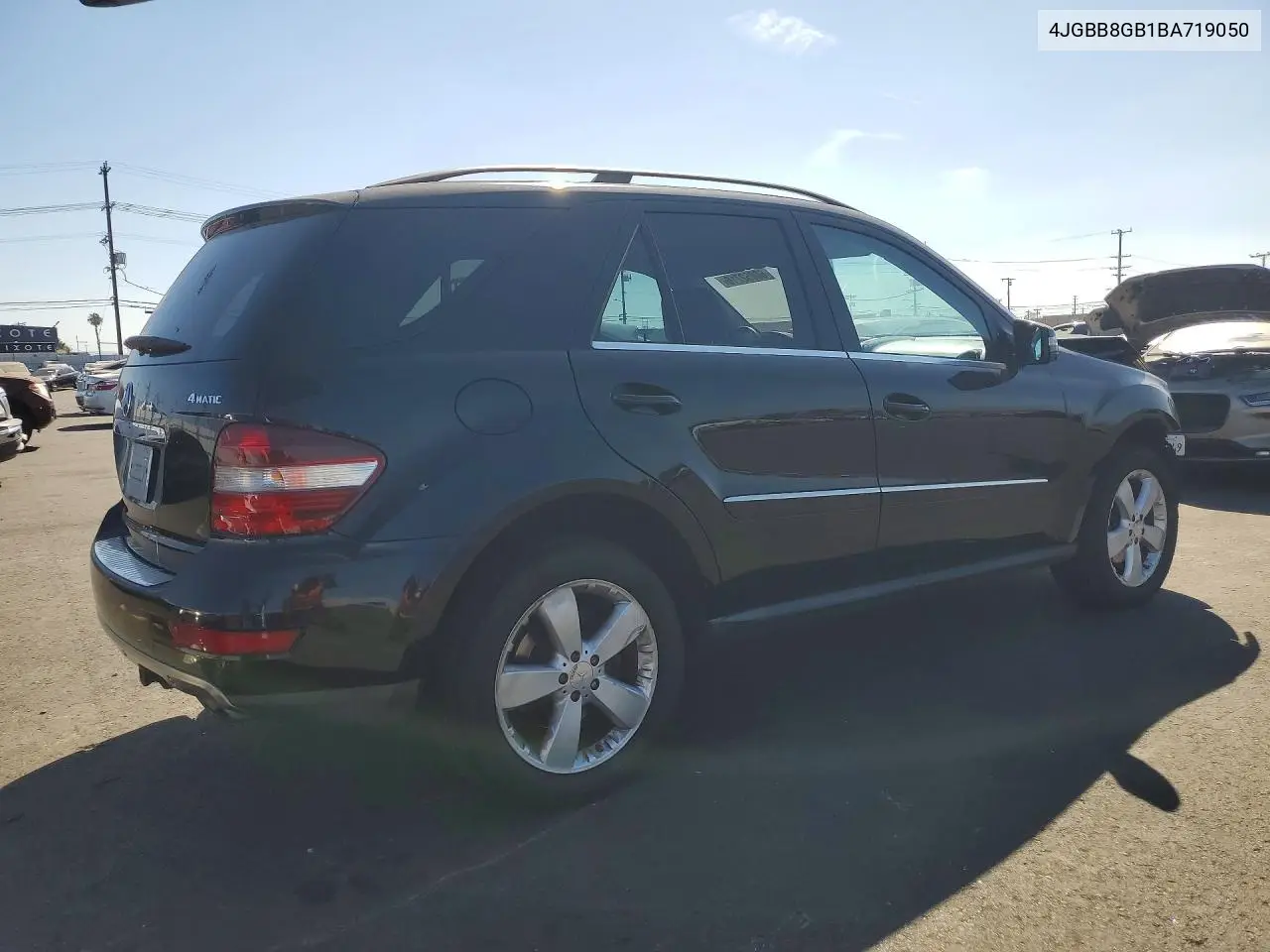 2011 Mercedes-Benz Ml 350 4Matic VIN: 4JGBB8GB1BA719050 Lot: 60052716