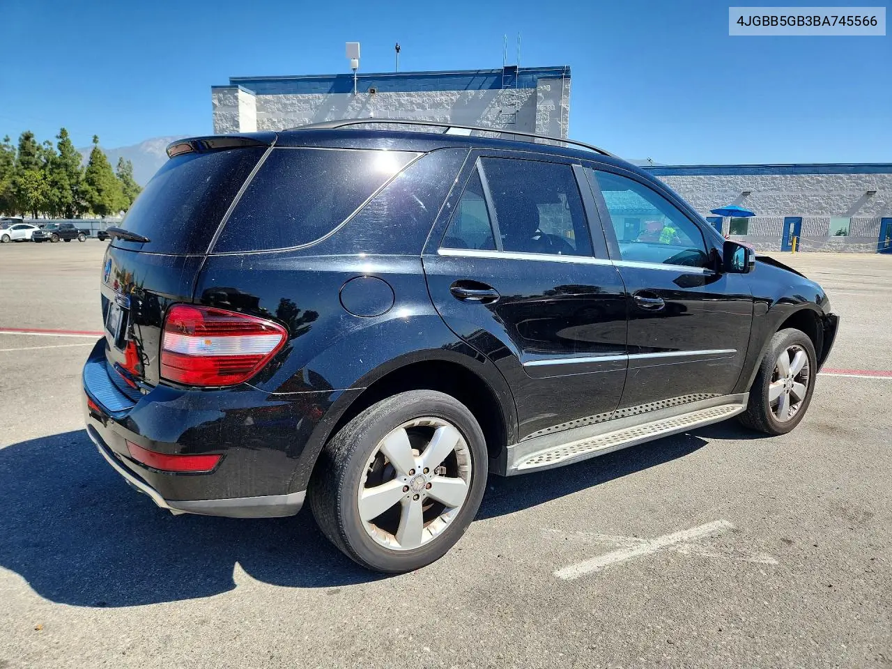 2011 Mercedes-Benz Ml 350 VIN: 4JGBB5GB3BA745566 Lot: 60640266