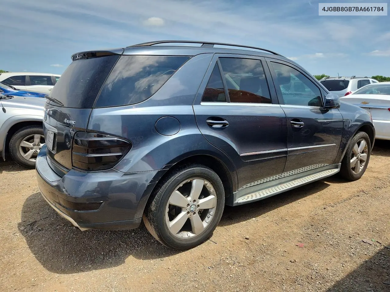 2011 Mercedes-Benz Ml 350 4Matic VIN: 4JGBB8GB7BA661784 Lot: 60841826