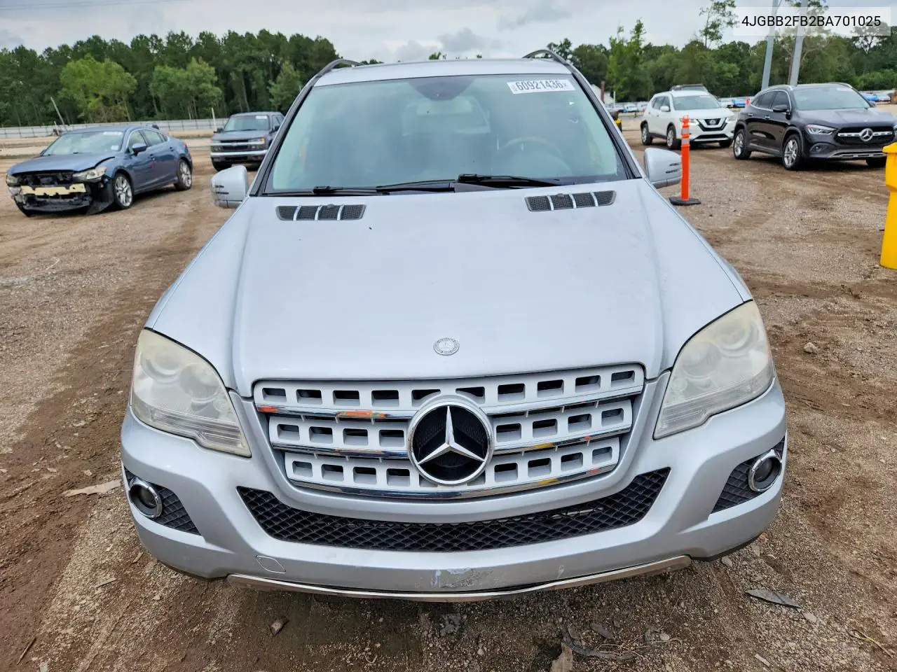 2011 Mercedes-Benz Ml 350 Bluetec VIN: 4JGBB2FB2BA701025 Lot: 60921436