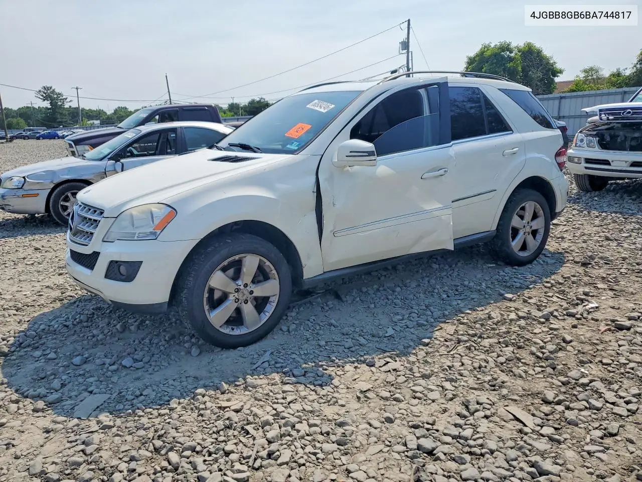 2011 Mercedes-Benz Ml 350 4Matic VIN: 4JGBB8GB6BA744817 Lot: 60934246
