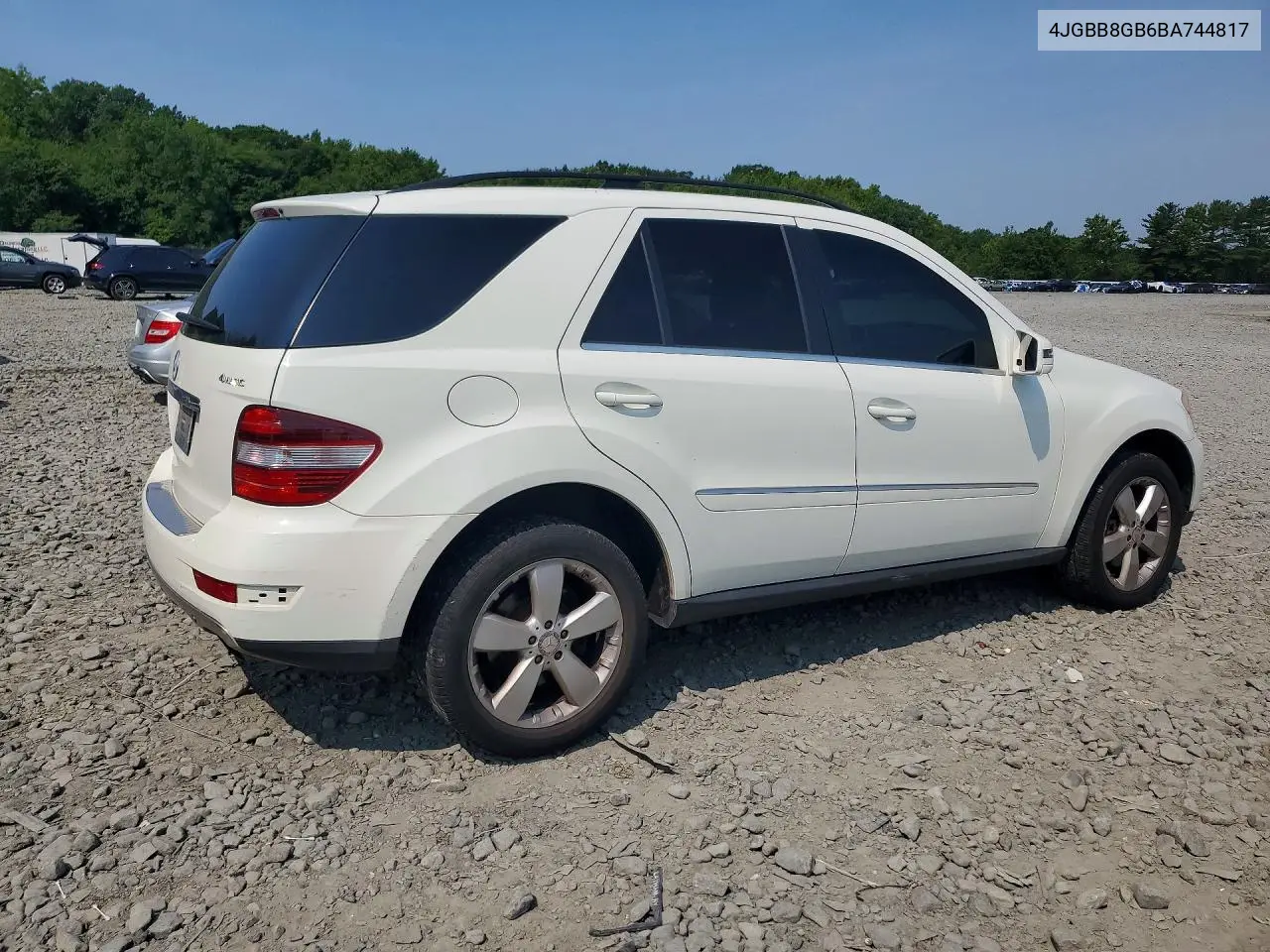 2011 Mercedes-Benz Ml 350 4Matic VIN: 4JGBB8GB6BA744817 Lot: 60934246