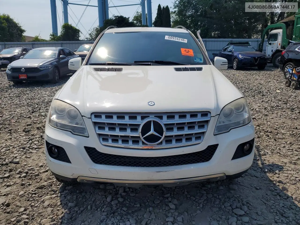 2011 Mercedes-Benz Ml 350 4Matic VIN: 4JGBB8GB6BA744817 Lot: 60934246
