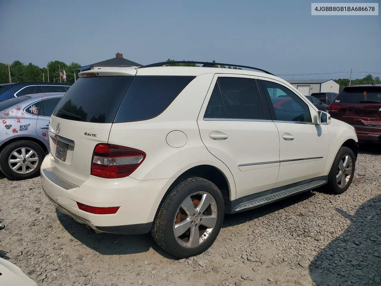 2011 Mercedes-Benz Ml 350 4Matic VIN: 4JGBB8GB1BA686678 Lot: 60986396