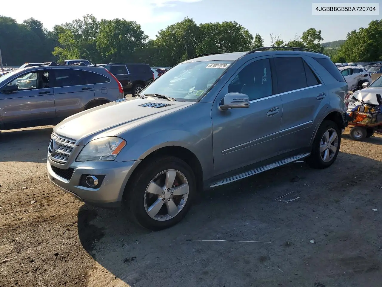 2011 Mercedes-Benz Ml 350 4Matic VIN: 4JGBB8GB5BA720704 Lot: 61024026