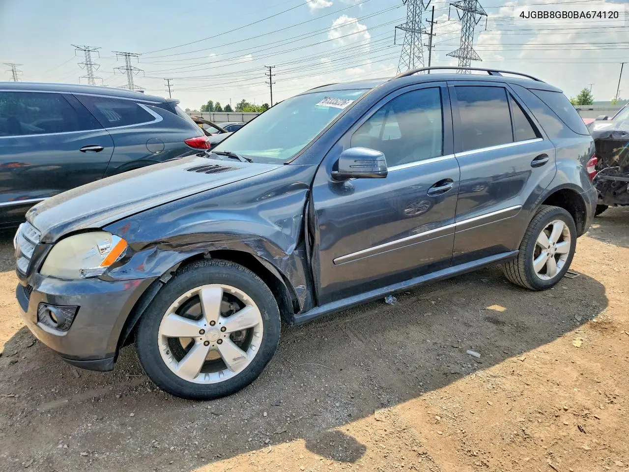 2011 Mercedes-Benz Ml 350 4Matic VIN: 4JGBB8GB0BA674120 Lot: 61335226
