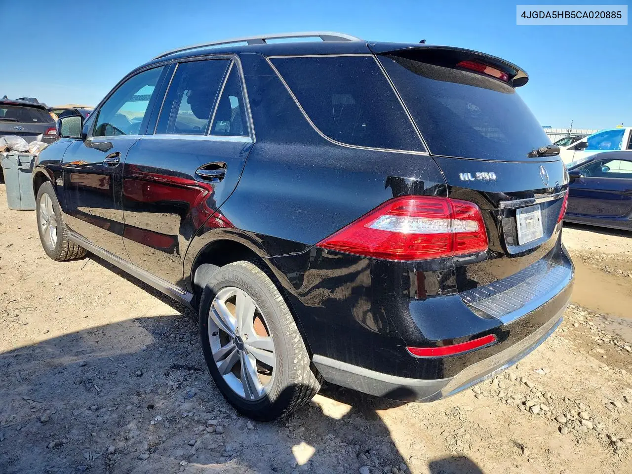 2012 Mercedes-Benz Ml 350 4Matic VIN: 4JGDA5HB5CA020885 Lot: 45803566