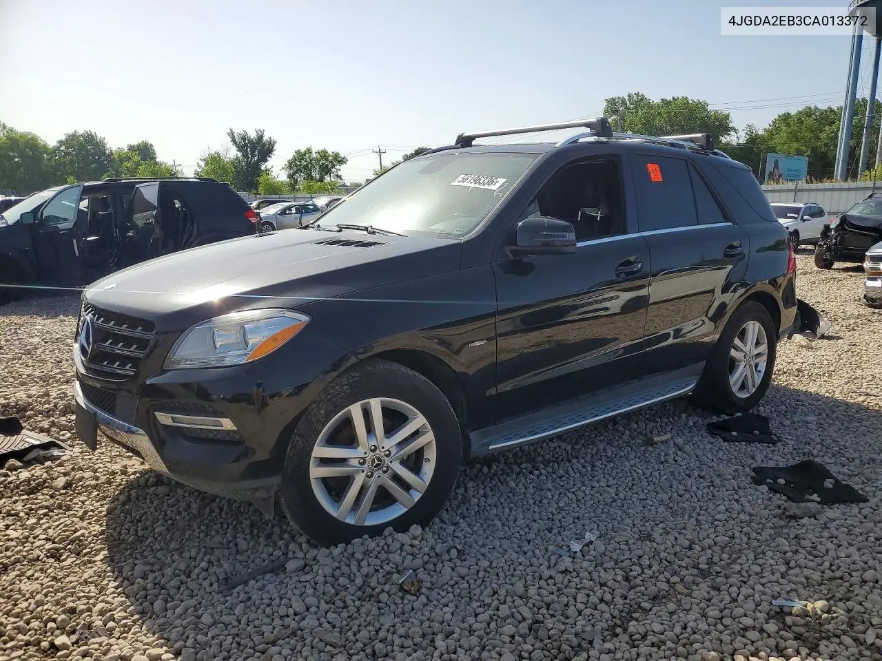 2012 Mercedes-Benz Ml 350 Bluetec VIN: 4JGDA2EB3CA013372 Lot: 56196336