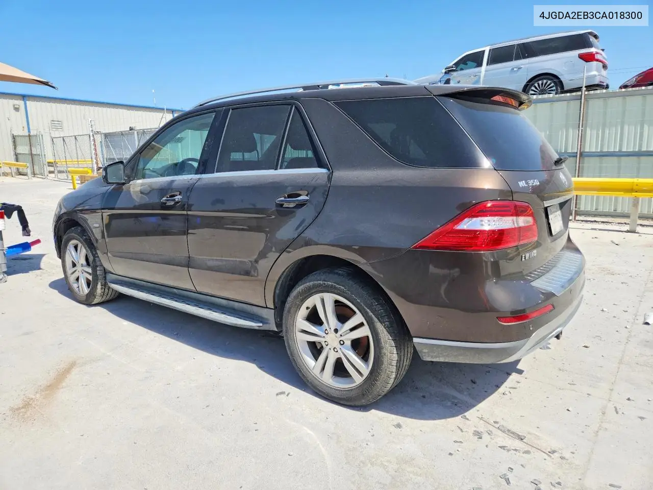 2012 Mercedes-Benz Ml 350 Bluetec VIN: 4JGDA2EB3CA018300 Lot: 59401156