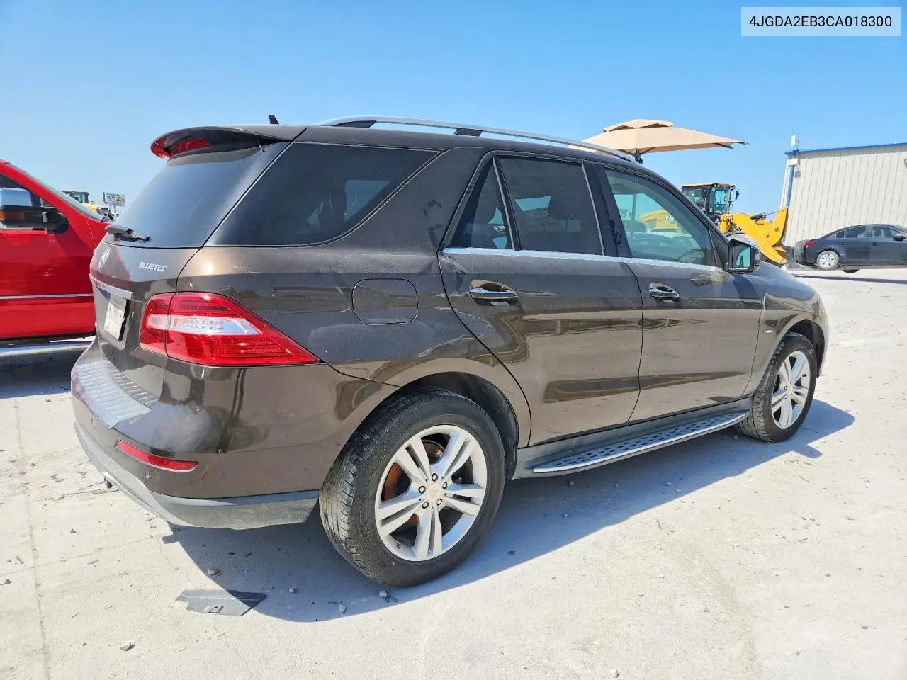 2012 Mercedes-Benz Ml 350 Bluetec VIN: 4JGDA2EB3CA018300 Lot: 59401156