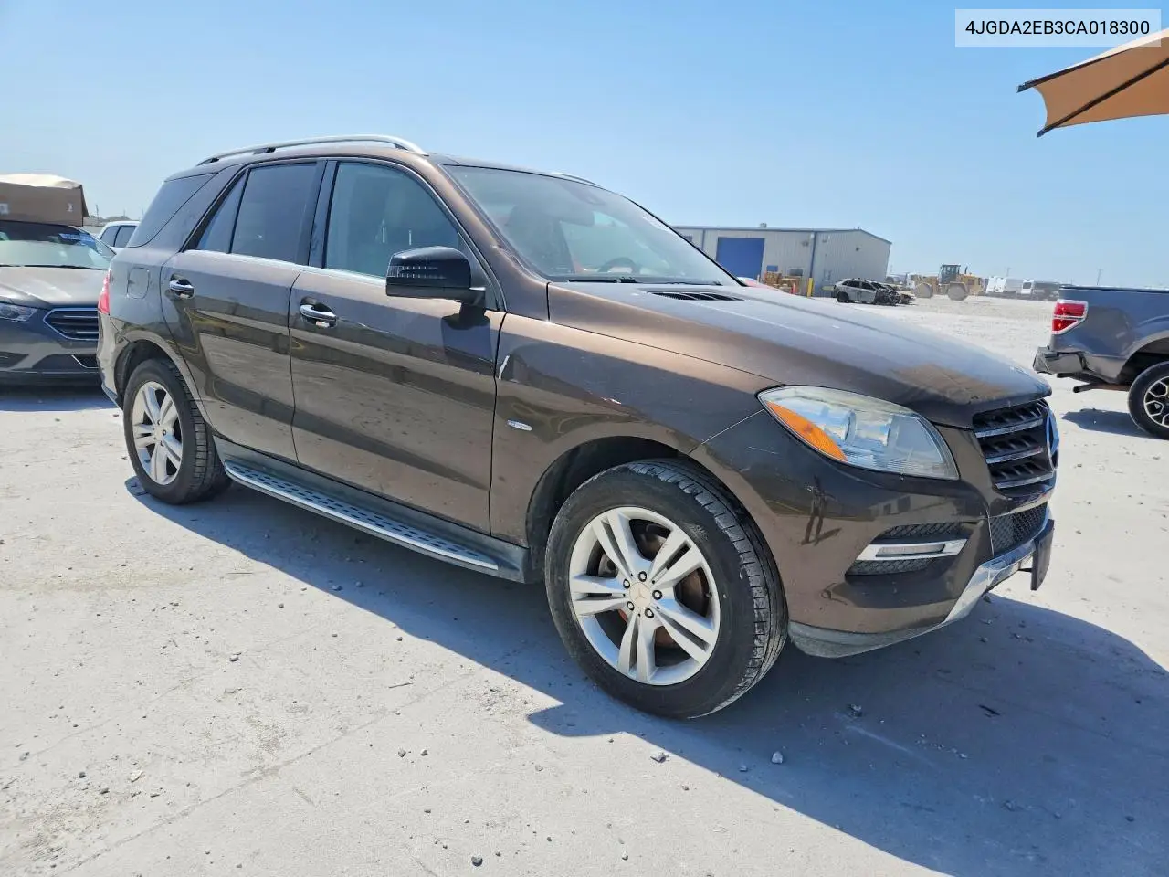 2012 Mercedes-Benz Ml 350 Bluetec VIN: 4JGDA2EB3CA018300 Lot: 59401156