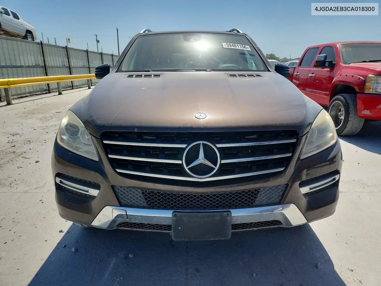 2012 Mercedes-Benz Ml 350 Bluetec VIN: 4JGDA2EB3CA018300 Lot: 59401156