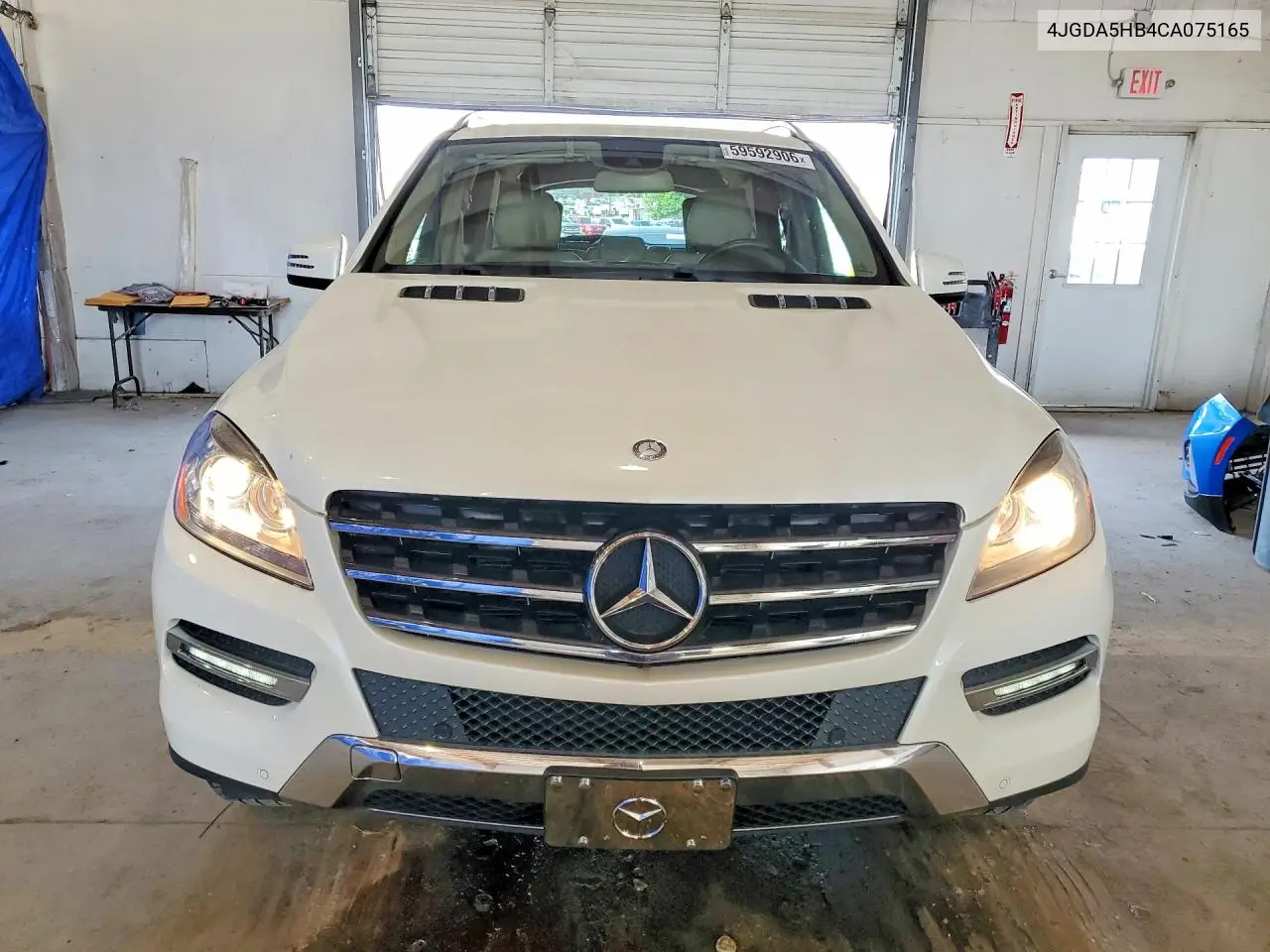 2012 Mercedes-Benz Ml 350 4Matic VIN: 4JGDA5HB4CA075165 Lot: 59592906