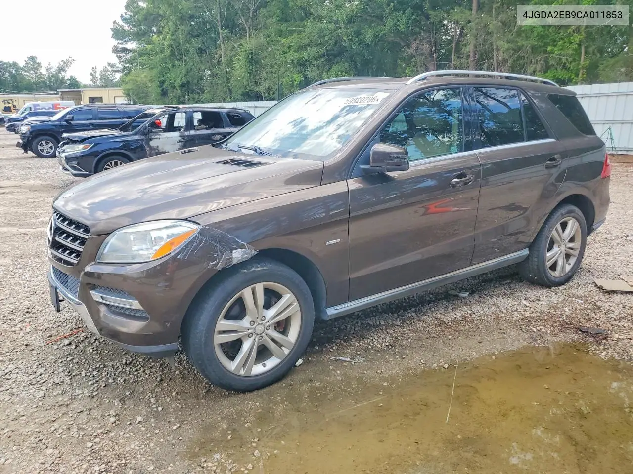 2012 Mercedes-Benz Ml 350 Bluetec VIN: 4JGDA2EB9CA011853 Lot: 59920296