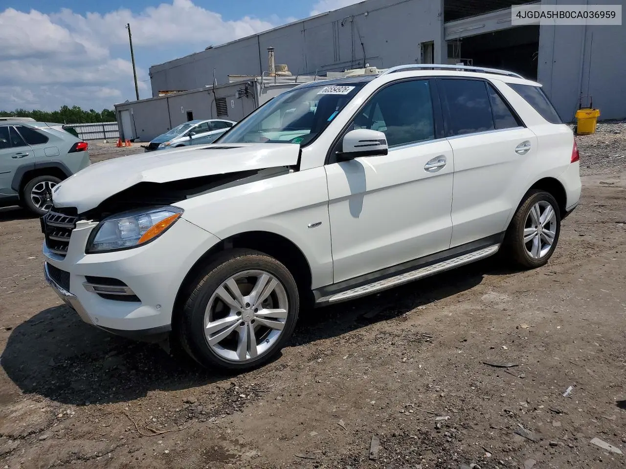 2012 Mercedes-Benz Ml 350 4Matic VIN: 4JGDA5HB0CA036959 Lot: 60554926