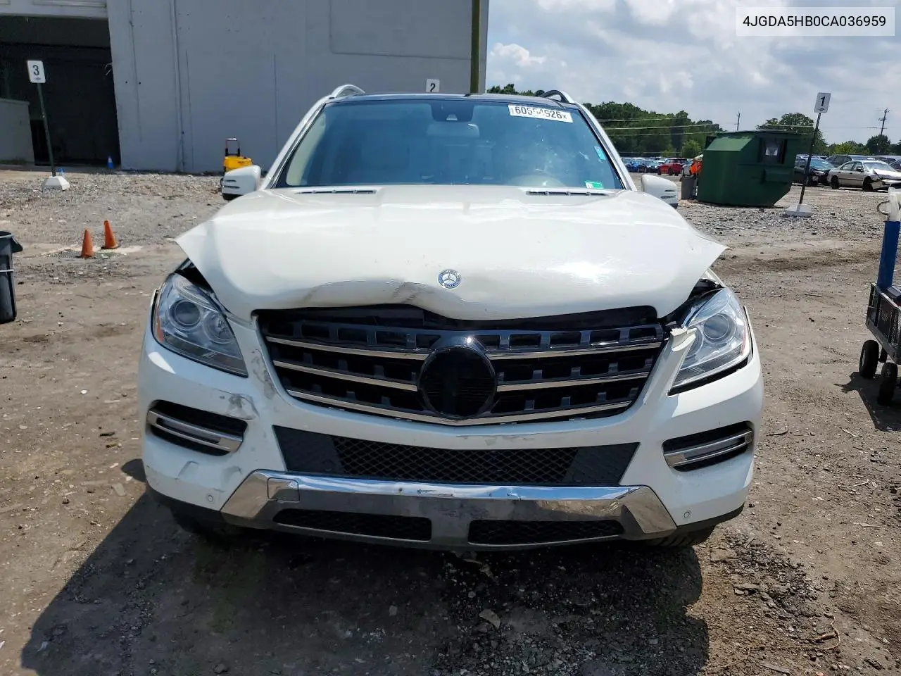 2012 Mercedes-Benz Ml 350 4Matic VIN: 4JGDA5HB0CA036959 Lot: 60554926