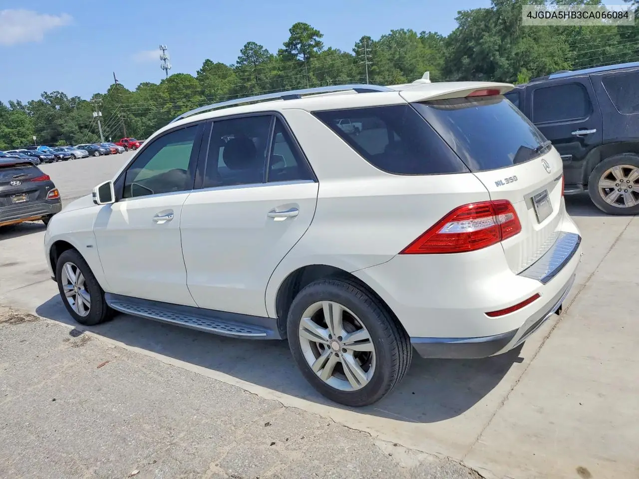 2012 Mercedes-Benz Ml 350 4Matic VIN: 4JGDA5HB3CA066084 Lot: 60781956