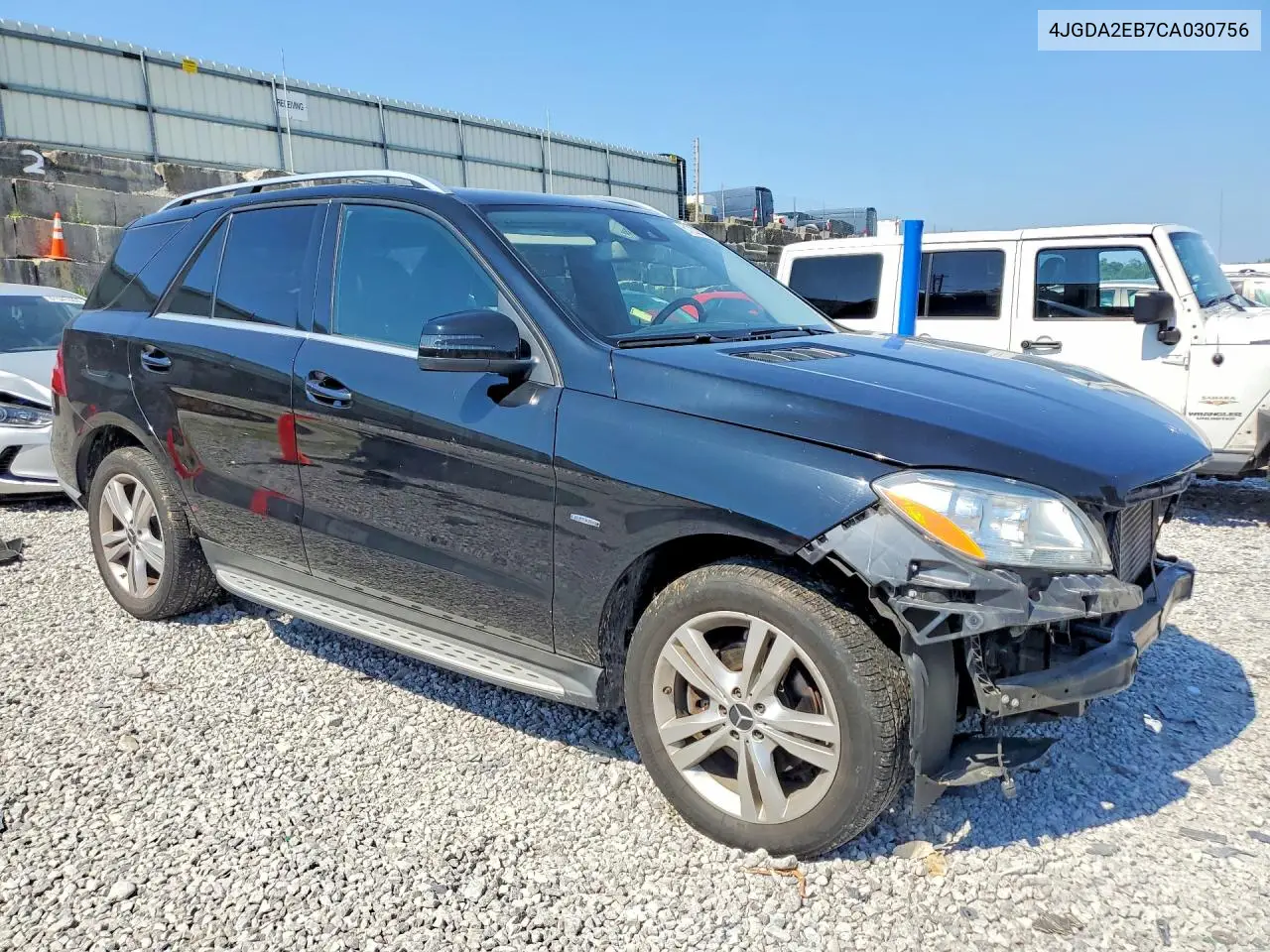 2012 Mercedes-Benz Ml 350 Bluetec VIN: 4JGDA2EB7CA030756 Lot: 61232076