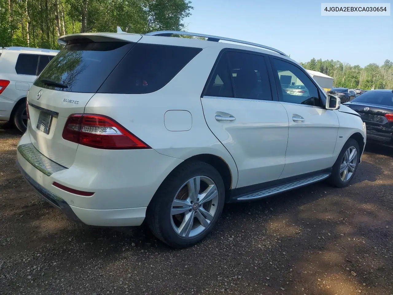 2012 Mercedes-Benz Ml 350 Bluetec VIN: 4JGDA2EBXCA030654 Lot: 85620565