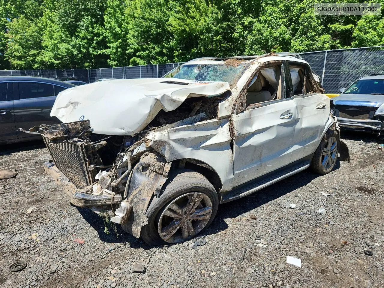 2013 Mercedes-Benz Ml 350 4Matic VIN: 4JGDA5HB1DA137302 Lot: 55108026