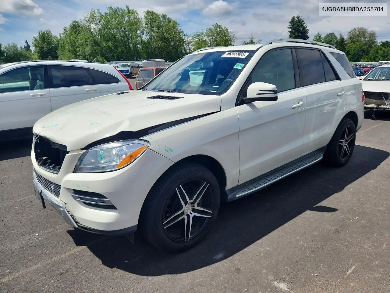 2013 Mercedes-Benz Ml 350 4Matic VIN: 4JGDA5HB8DA255704 Lot: 59298686