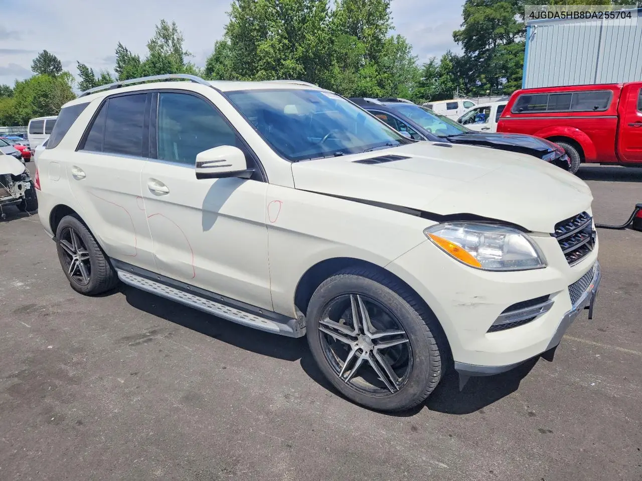 2013 Mercedes-Benz Ml 350 4Matic VIN: 4JGDA5HB8DA255704 Lot: 59298686