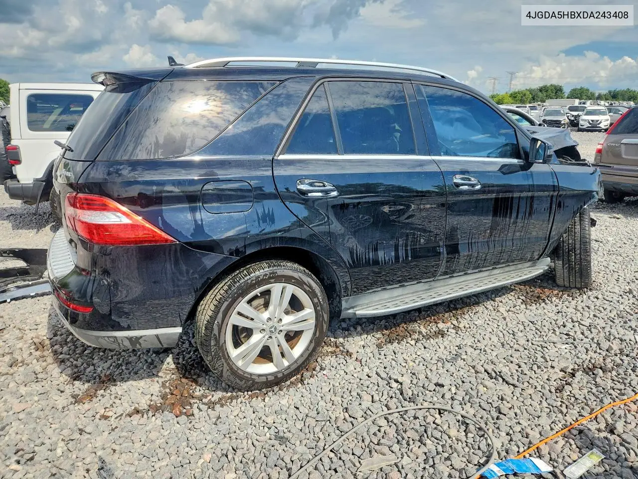 2013 Mercedes-Benz Ml 350 4Matic VIN: 4JGDA5HBXDA243408 Lot: 59744986