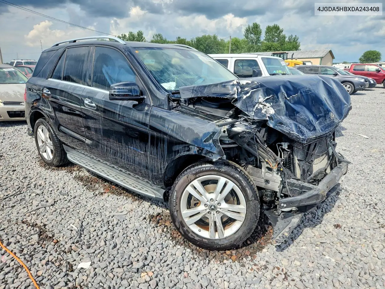 2013 Mercedes-Benz Ml 350 4Matic VIN: 4JGDA5HBXDA243408 Lot: 59744986