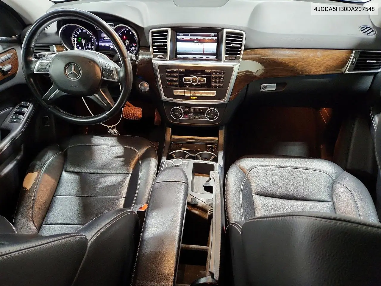 2013 Mercedes-Benz Ml 350 4Matic VIN: 4JGDA5HB0DA207548 Lot: 59866396