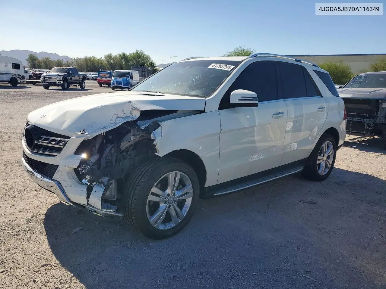 2013 Mercedes-Benz Ml 350 VIN: 4JGDA5JB7DA116349 Lot: 61203796